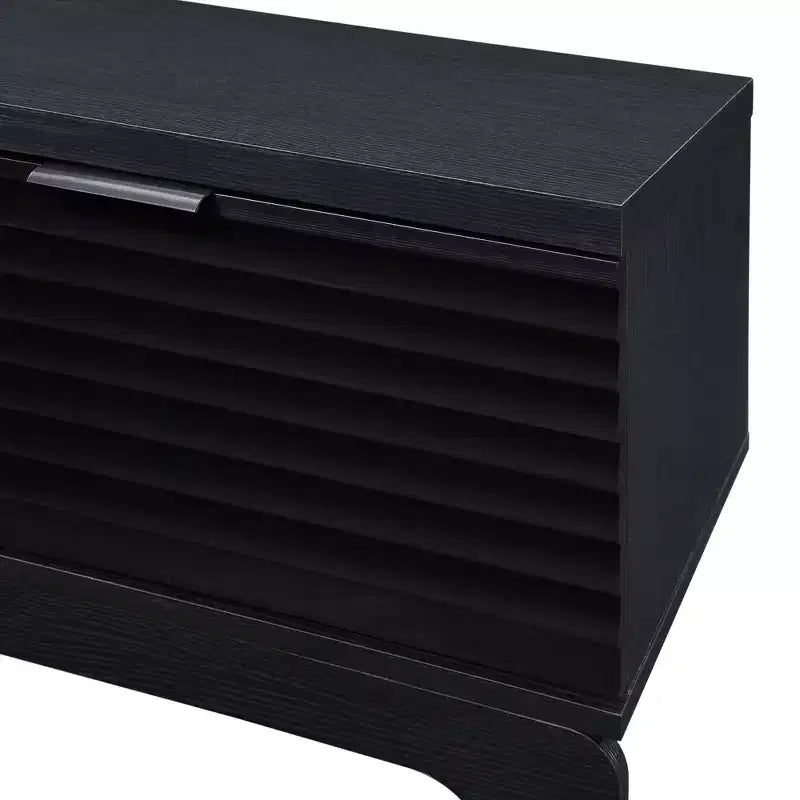 Meuble TV en bois de 149 cm avec 2 armoires de rangement, convient aux téléviseurs jusqu'à 65 po.