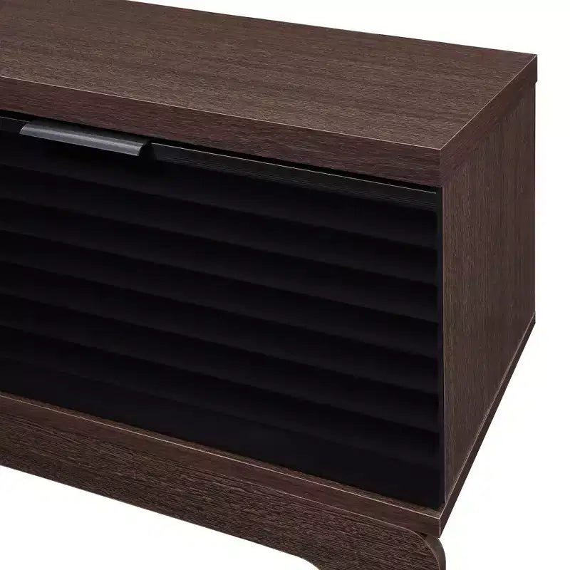 Meuble TV en bois de 149 cm avec 2 armoires de rangement, convient aux téléviseurs jusqu'à 65 po.
