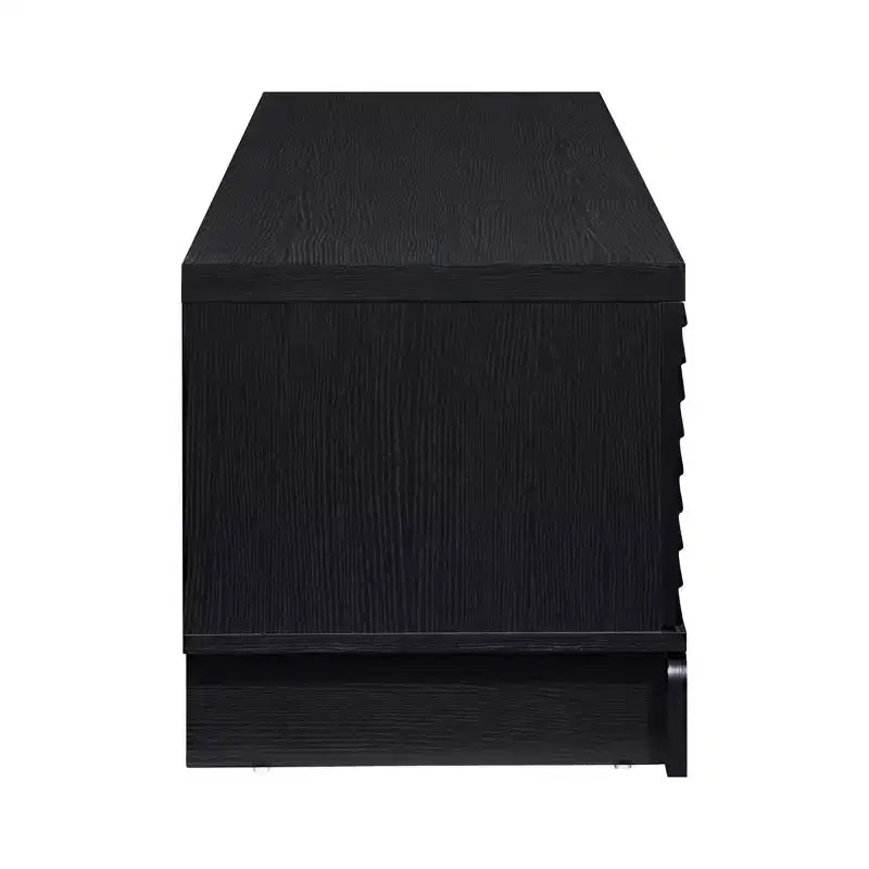 Meuble TV en bois de 149 cm avec 2 armoires de rangement, convient aux téléviseurs jusqu'à 65 po.