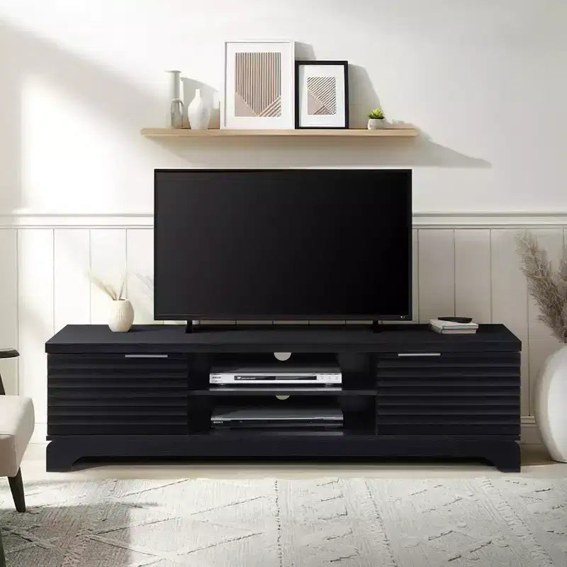 58.66 in. Wood TV Stand with 2 Storage Cabinets, Fits TVs up to 65 in.