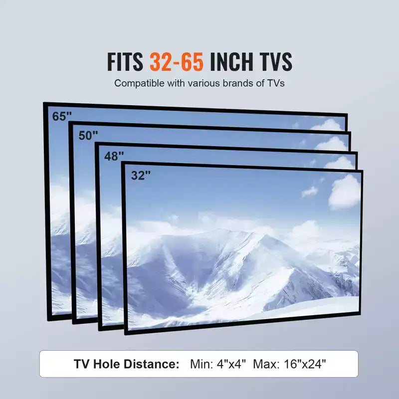Meuble TV haut pivotant pour téléviseurs de 32 à 65 pouces, réglable en hauteur, avec base en verre trempé