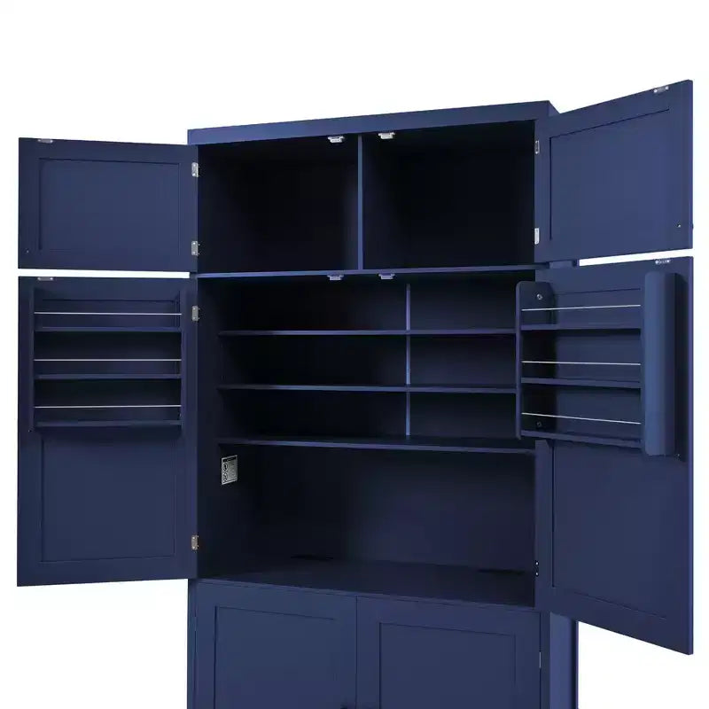 Garde-manger autoportant de cuisine de 203 cm de haut, buffet, grande armoire de rangement
