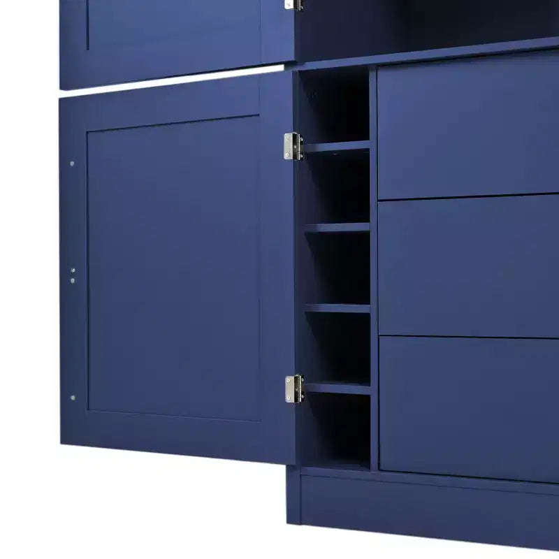Garde-manger autoportant de cuisine de 203 cm de haut, buffet, grande armoire de rangement