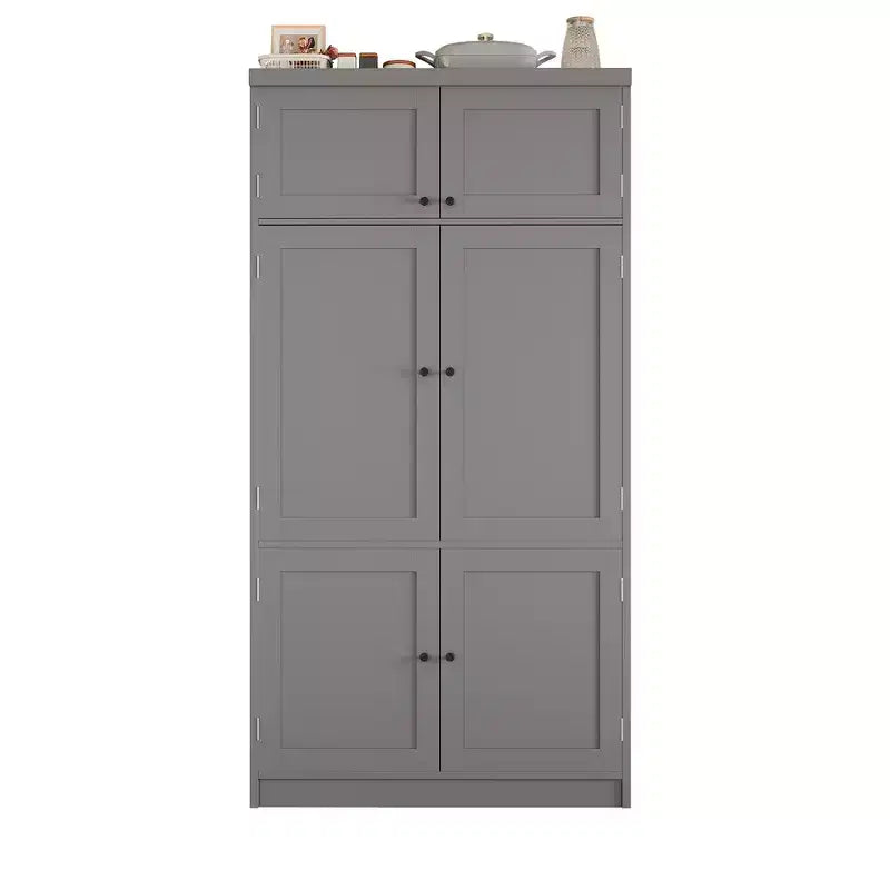 Garde-manger autoportant de cuisine de 203 cm de haut, buffet, grande armoire de rangement