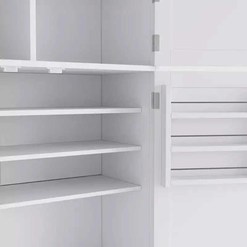 Garde-manger autoportant de cuisine de 203 cm de haut, buffet, grande armoire de rangement