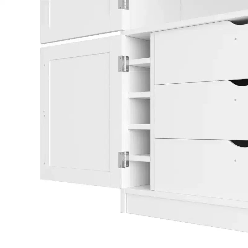 Garde-manger autoportant de cuisine de 203 cm de haut, buffet, grande armoire de rangement