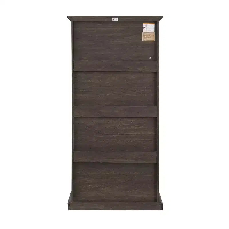 Bibliothèque d'avocat à 4 niveaux avec portes vitrées basculantes, vitrine de présentation de 160 cm pour objets de collection