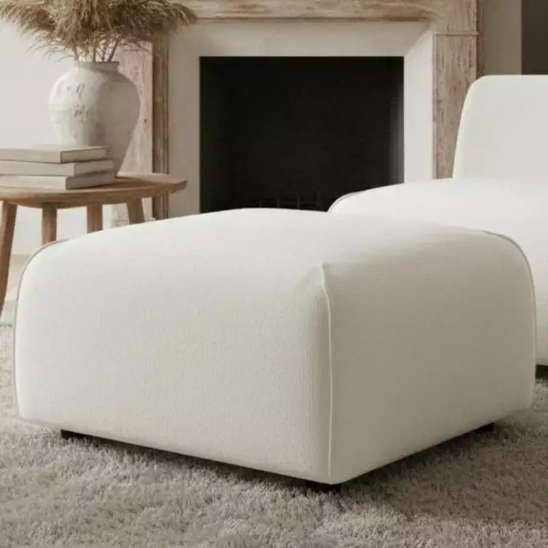 Pouffe carré rembourré moderne