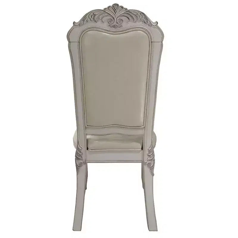Chaise de salle à manger capitonnée de 65,4 cm avec dossier capitonné, bois composite