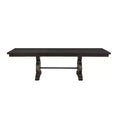 Table de salle à manger 104", finition noyer rustique