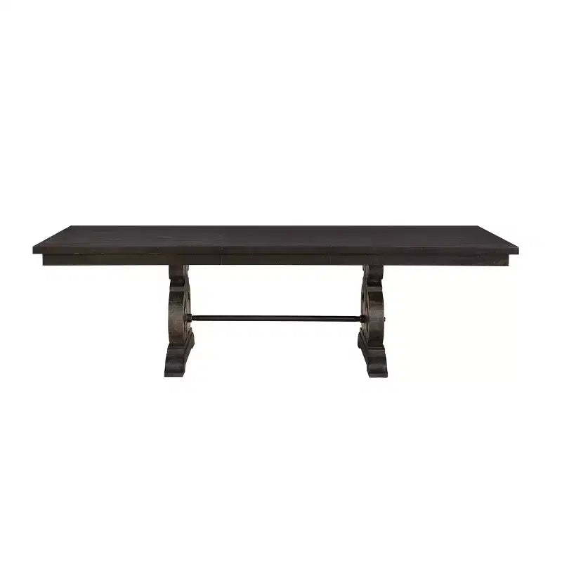 Table de salle à manger 104", finition noyer rustique