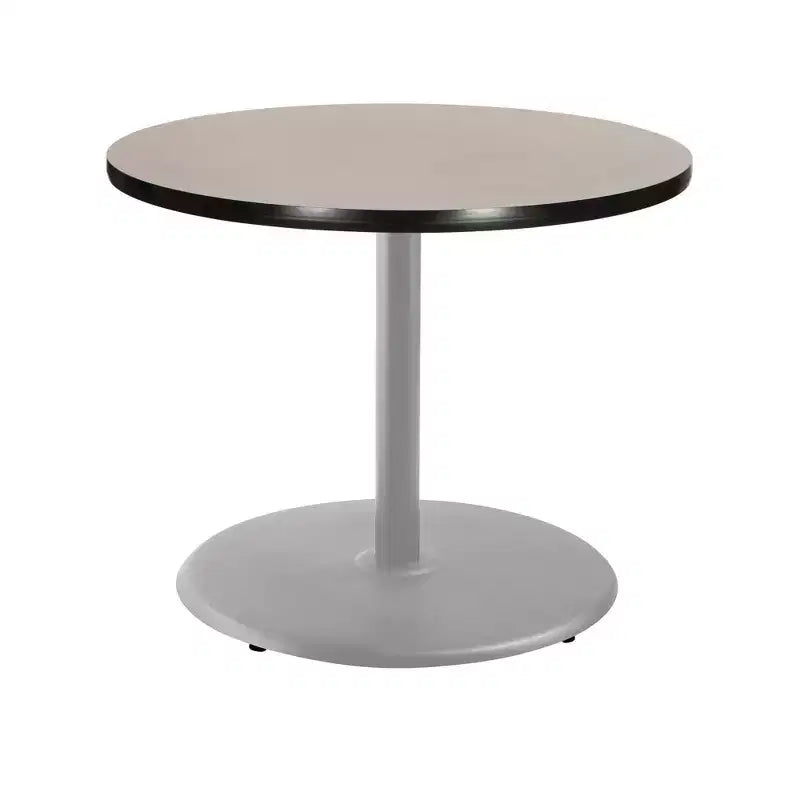 Table de salle à manger ronde 30", gris/nébuleuse grise
