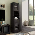 Meuble de rangement 180 cm avec tiroir, expresso - Meuble multimédia de style traditionnel