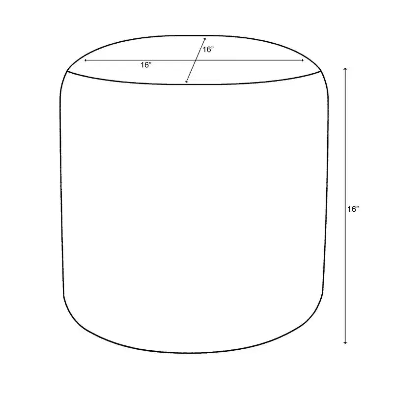 Pouf ottoman moucheté, beige moucheté