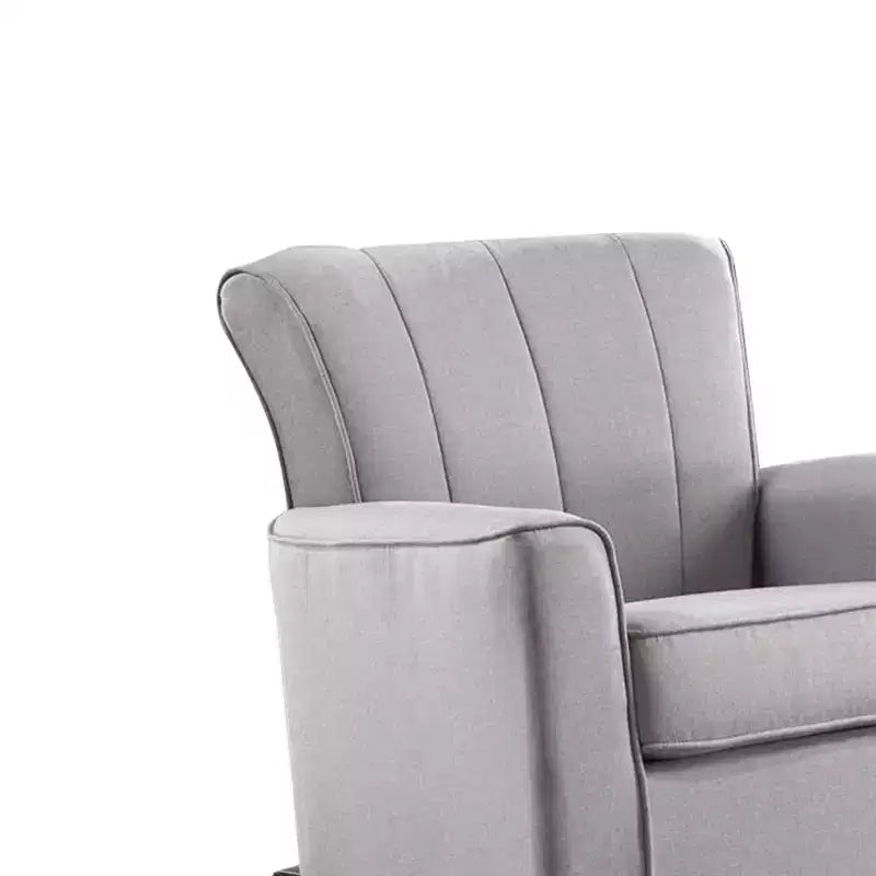 Active Sitting Rocking Chair, Light Gray Linen