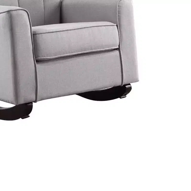 Fauteuil à bascule actif, lin gris clair