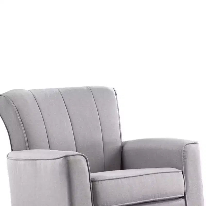 Fauteuil à bascule actif, lin gris clair