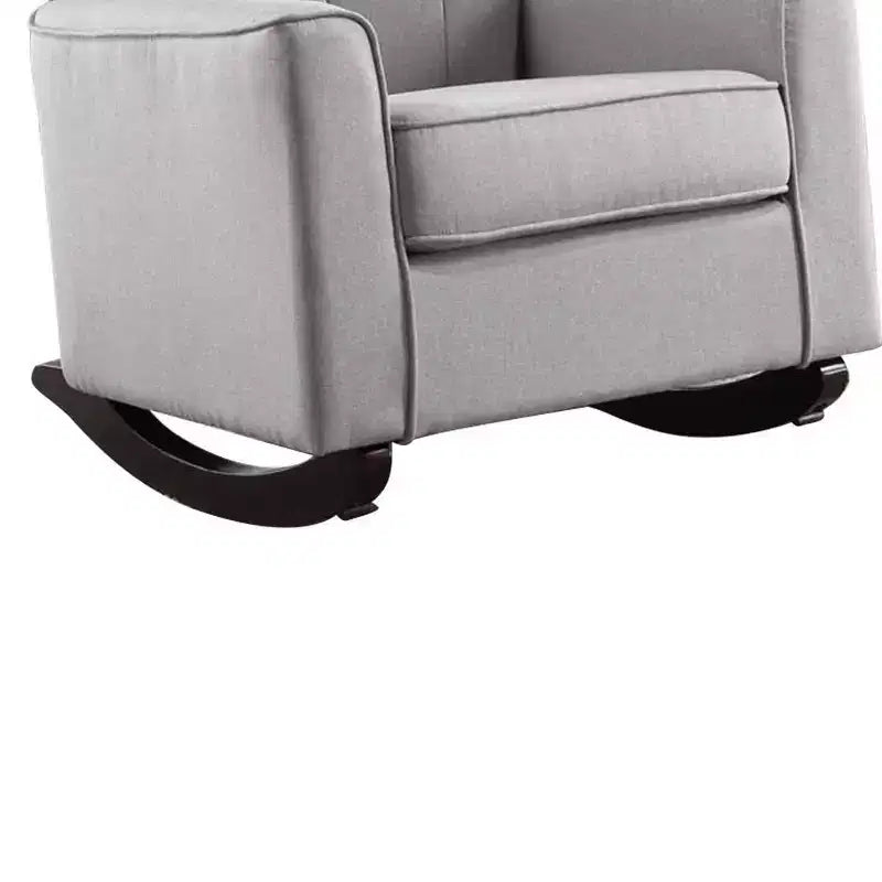 Fauteuil à bascule actif, lin gris clair