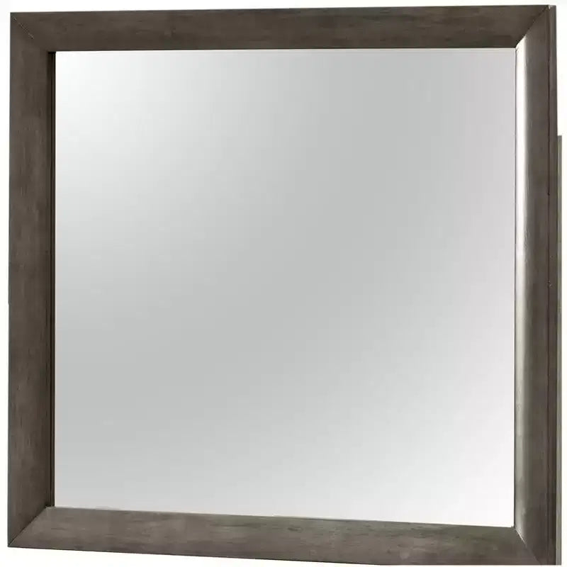 Miroir de commode rectangulaire moderne encadré de 35 po x 39 po