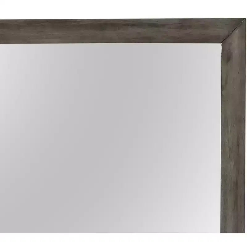 Miroir de commode rectangulaire moderne encadré de 35 po x 39 po