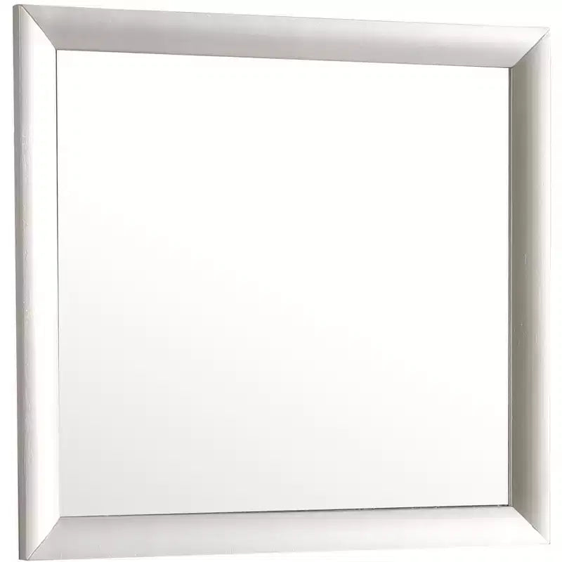 Miroir de commode rectangulaire moderne encadré de 35 po x 39 po