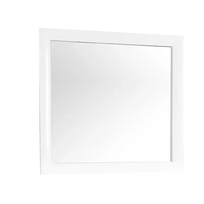 Miroir de commode rectangulaire moderne encadré de 35 po x 39 po