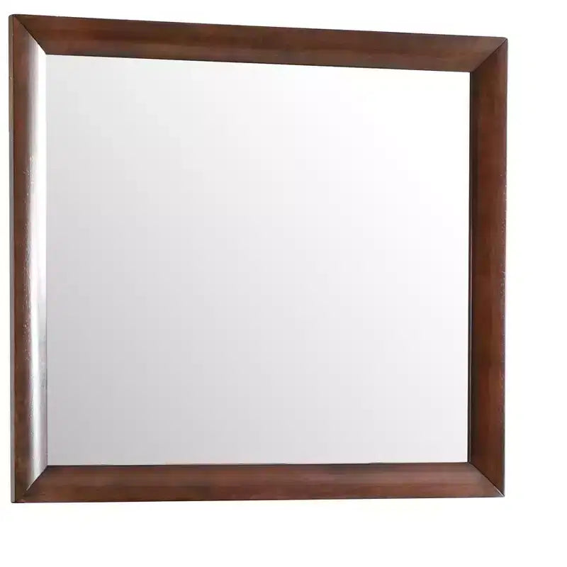 Miroir de commode rectangulaire moderne encadré de 35 po x 39 po