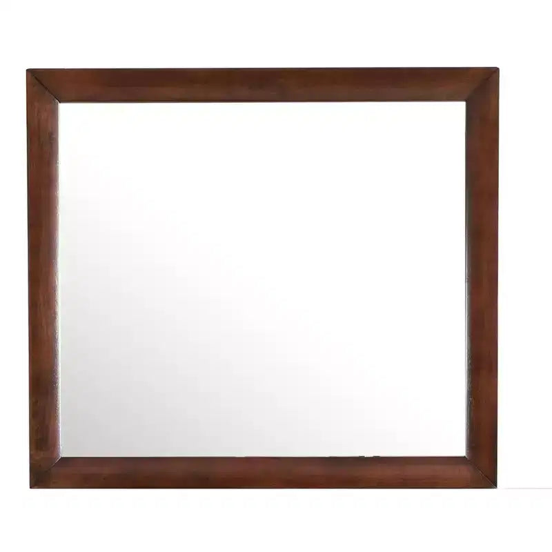 Miroir de commode rectangulaire moderne encadré de 35 po x 39 po