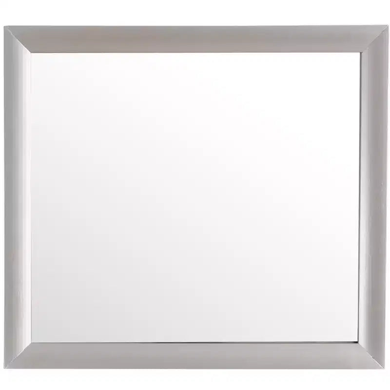 Miroir de commode rectangulaire moderne encadré de 35 po x 39 po