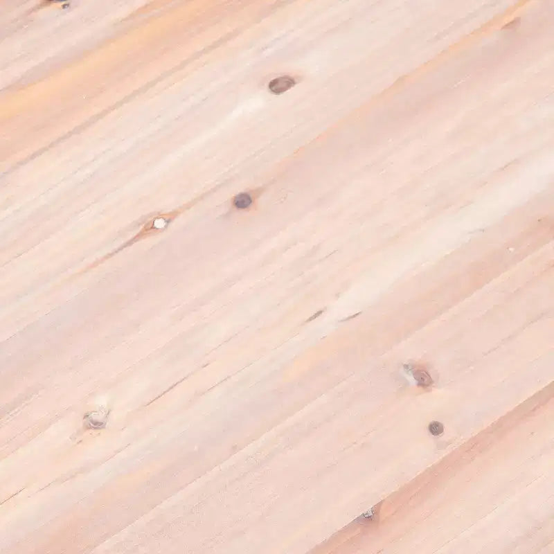 Table basse, Marron - Bois de sapin avec cadre en fer
