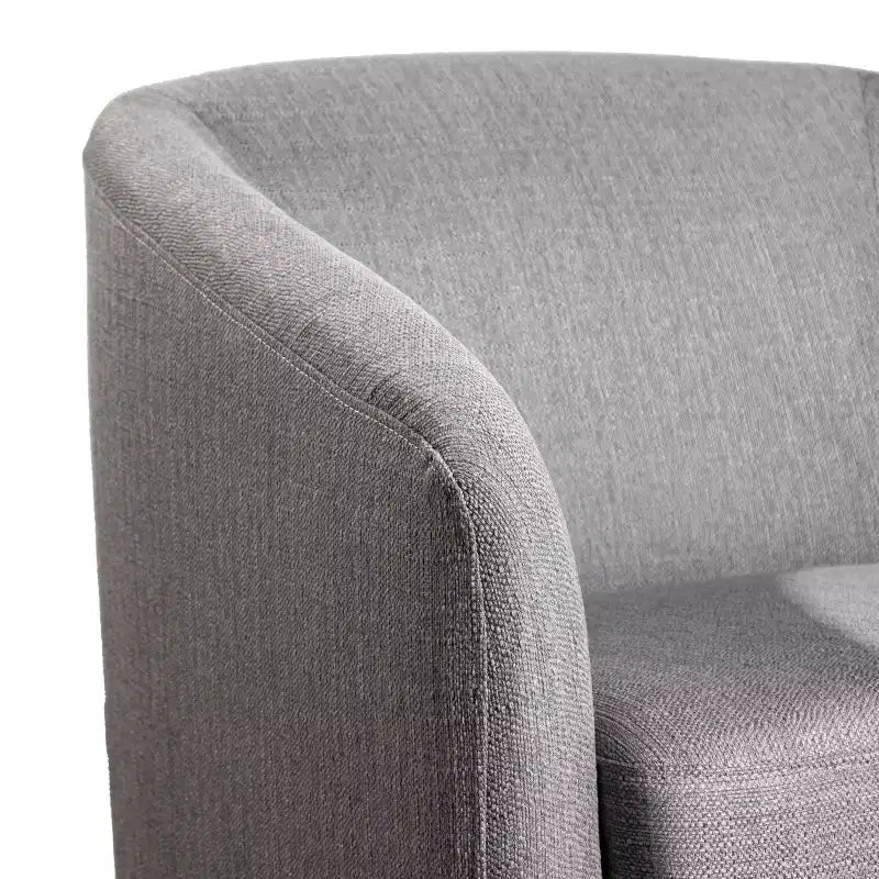 Fauteuil club capitonné avec pivotement à 360 degrés et accoudoirs inclinés