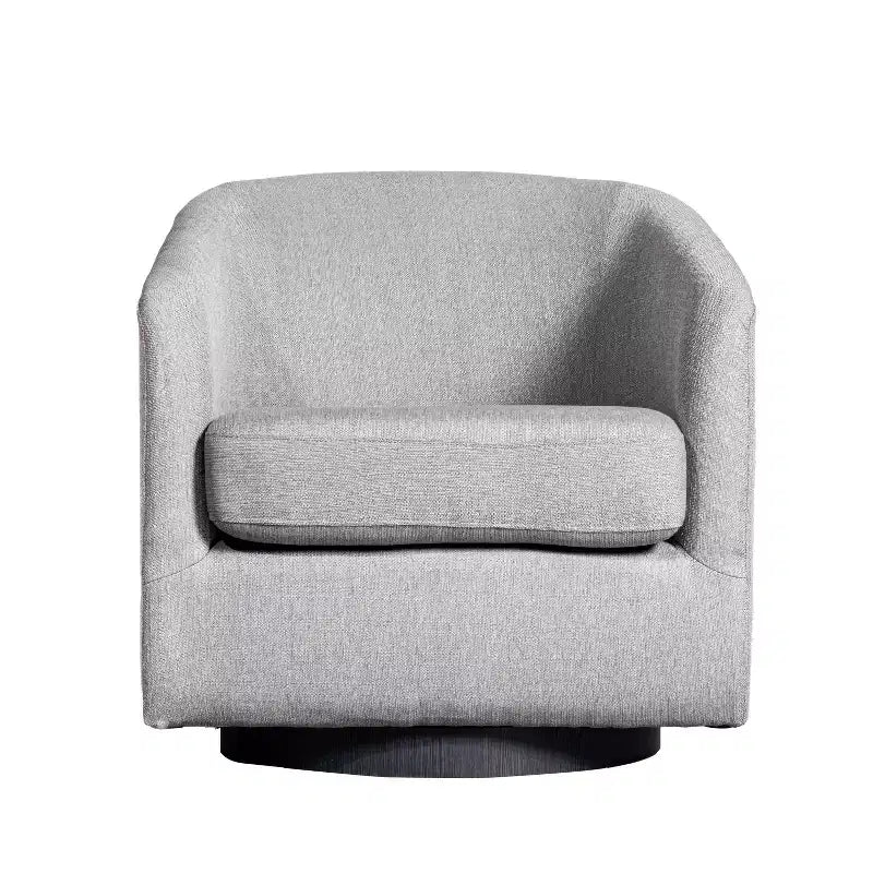 Fauteuil club capitonné avec pivotement à 360 degrés et accoudoirs inclinés