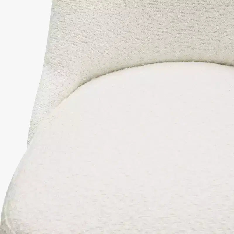 Tabouret de bar rembourré pivotant de 66 cm, crème