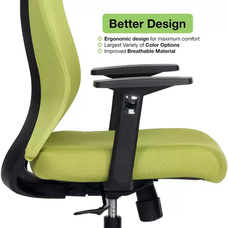 Chaise de bureau/tâches à dossier mi-hauteur