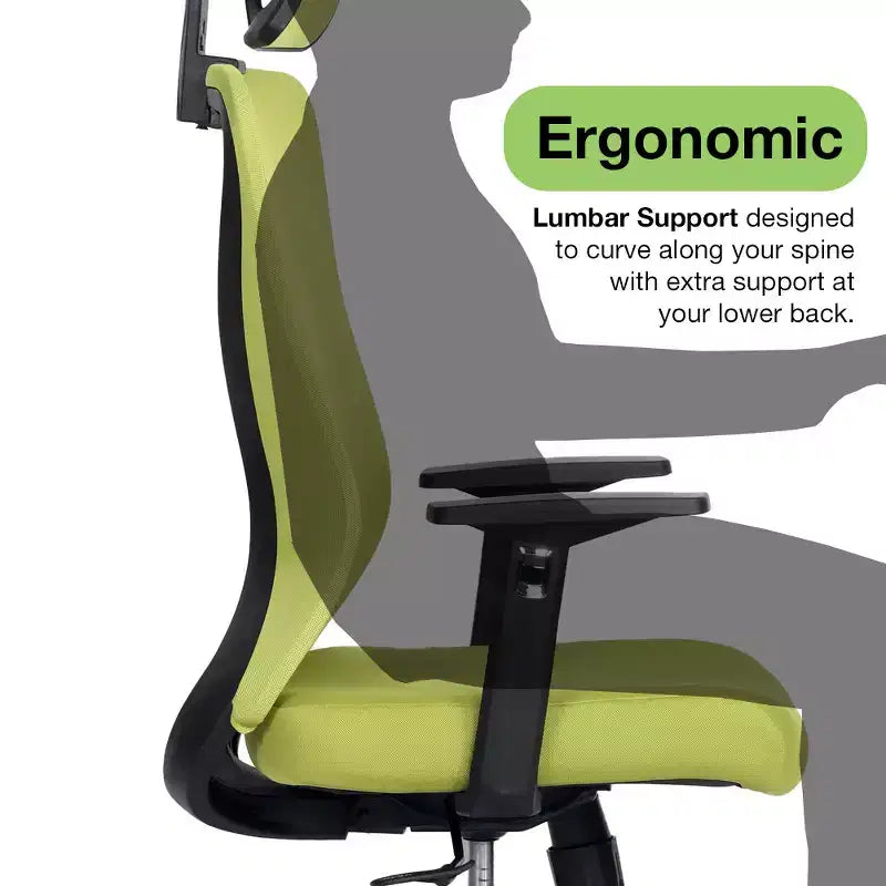 Chaise de bureau/tâches à dossier mi-hauteur