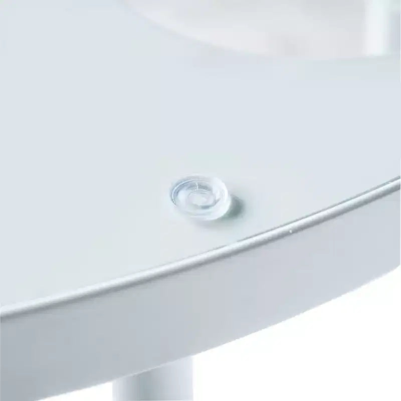 Table de bistrot moderne de 31" - Base en aluminium anticorrosion au design arborescent avec plateau circulaire en verre trempé pour usage intérieur/extérieur