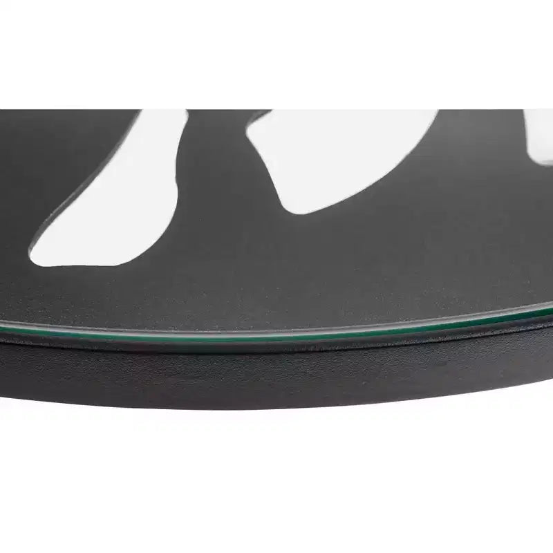 Table de bistrot moderne de 31" - Base en aluminium anticorrosion au design arborescent avec plateau circulaire en verre trempé pour usage intérieur/extérieur