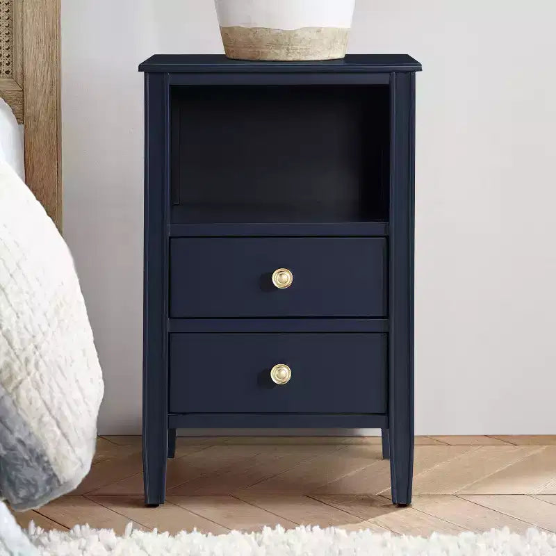 Table de chevet à 2 tiroirs