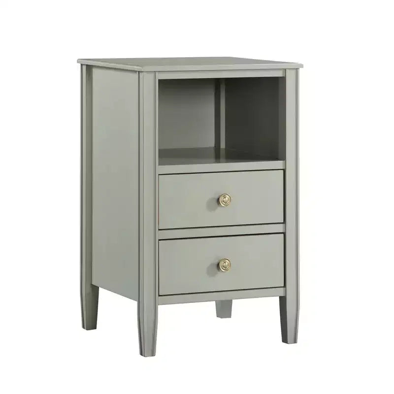 Comfort Pointe Winsley 2 Drawer Storage Nightstand