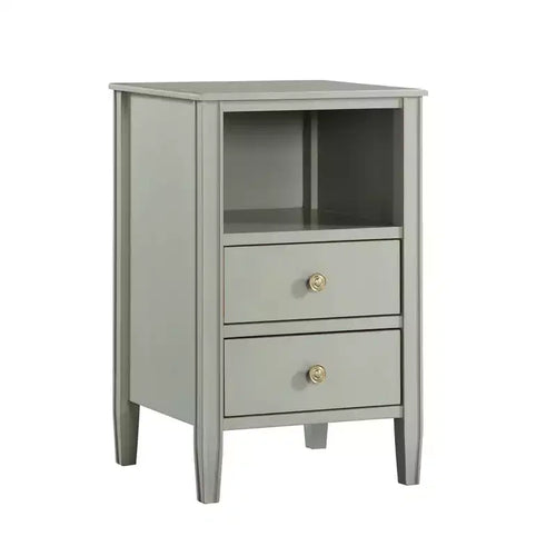 Comfort Pointe Winsley 2 Drawer Storage Nightstand